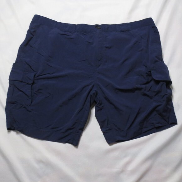 MAGELLAN mens SHORTS cargo NAVY BLUE hiking MAG REPEL fishing SIZE 3XL - Picture 1 of 11
